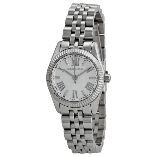 Michael Kors Lexington White Dial Stainless Steel Ladies Watch MK3228