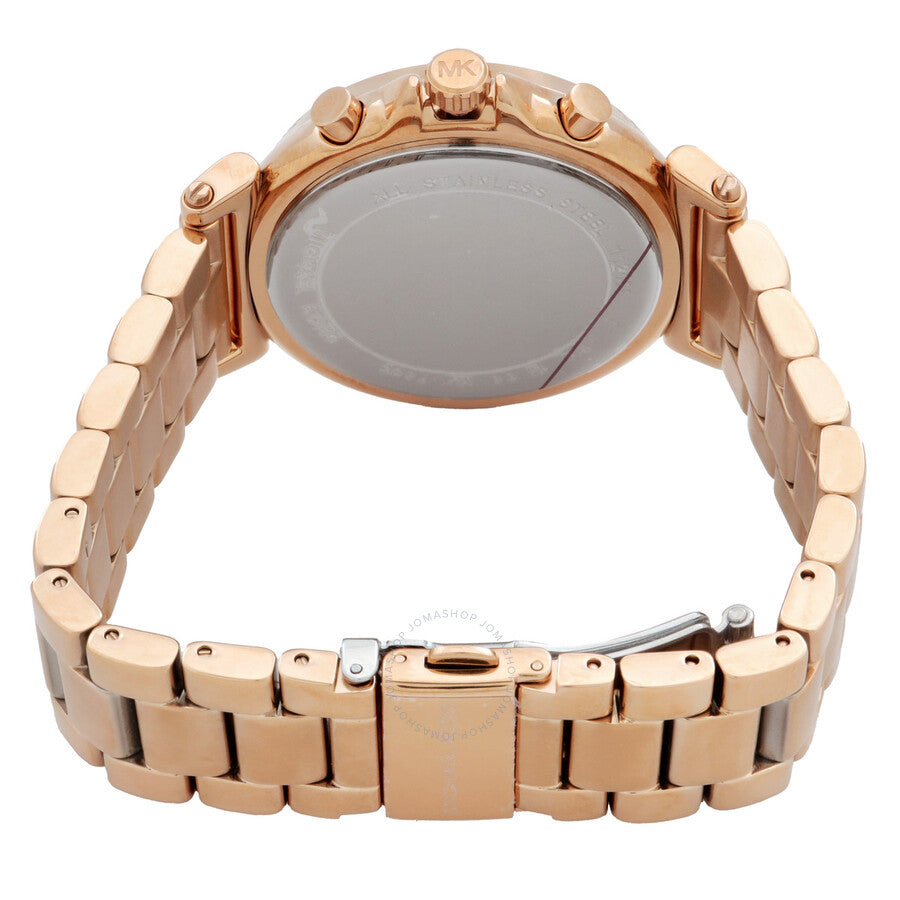 Michael Kors Maren Chronograph Quartz Rose Gold Dial Ladies Watch MK7494