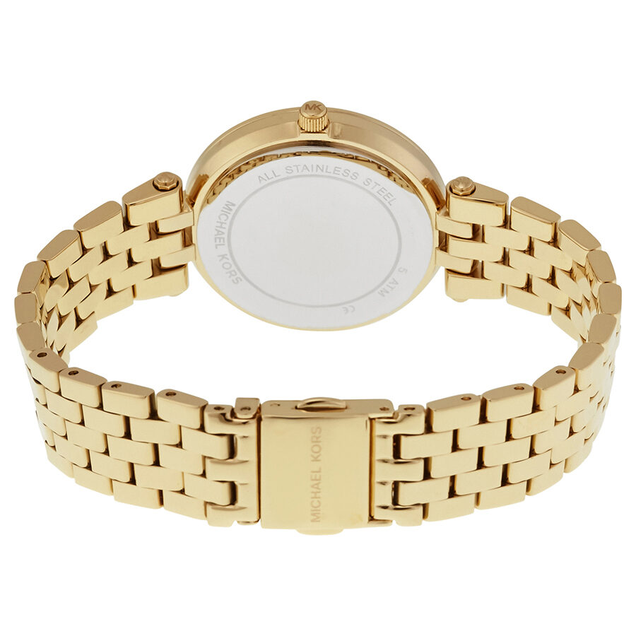 Michael Kors Mini Darci Gold Crystal Pave Dial Ladies Watch MK3445