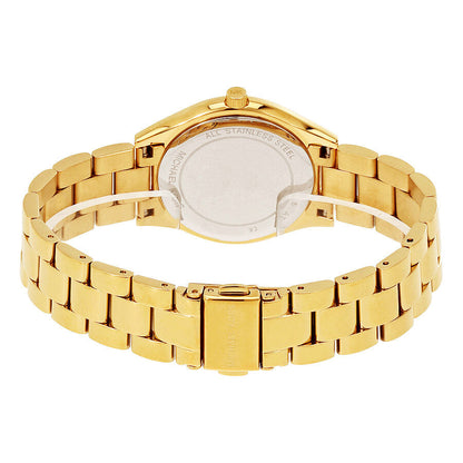 Michael Kors Mini Slim Runway Ladies Gold Tone Watch MK3477
