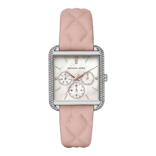 Michael Kors Drew MOP Dial Pink Leather Women's Watch - MK2768