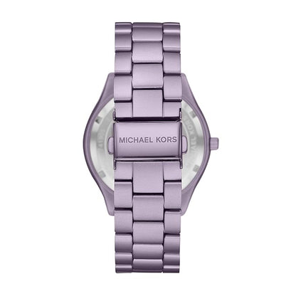Michael Kors MK4540 watch caseback showing transparent case back with branding