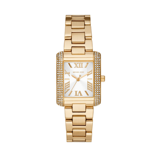 Michael Kors Emery Pavé Rectangular Gold Women's Watch - MK4640