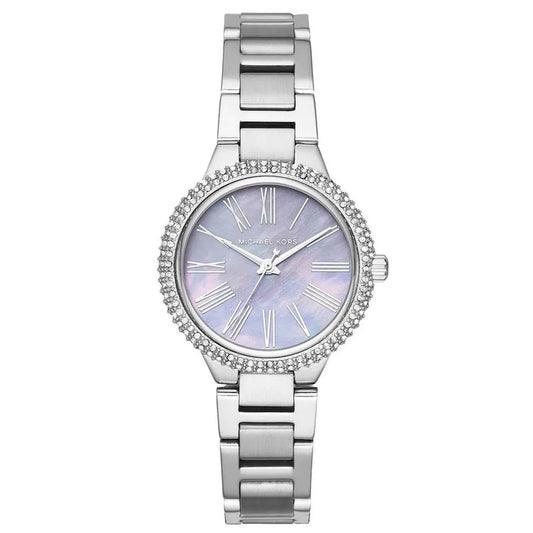 Michael Kors Mini Taryn Purple MOP Dial Silver Women's Watch - MK6562