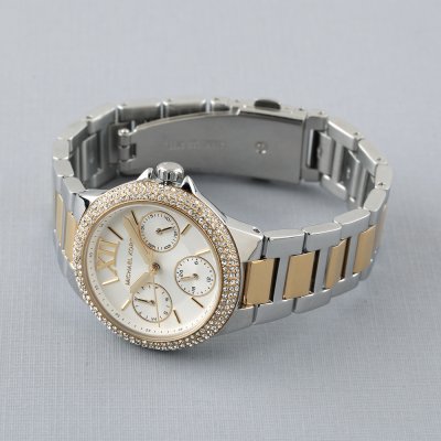 Michael Kors Mini Camille Pavé Two-Tone Watch MK6982