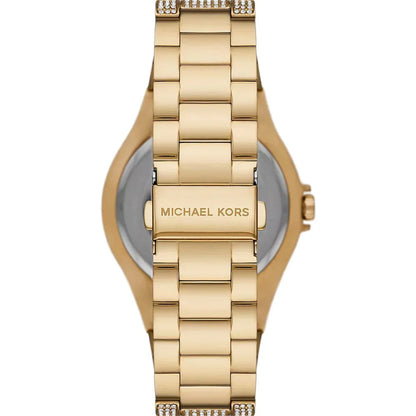 Michael Kors Oversized Lennox Pavé Gold-Tone Watch MK6991