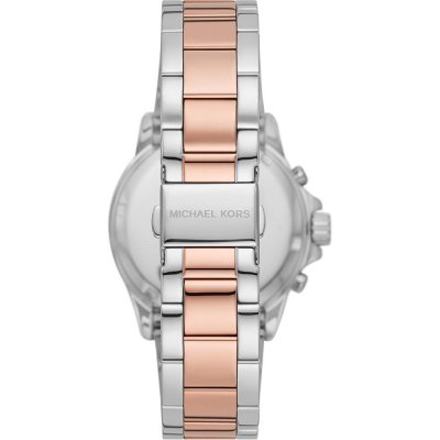 Michael Kors Everest Chronograph White Dial Two Tone Steel Strap Watch MK7214