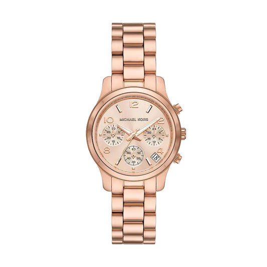 Michael Kors Mini Runway Chronograph Rose-gold Women's Watch - MK7327