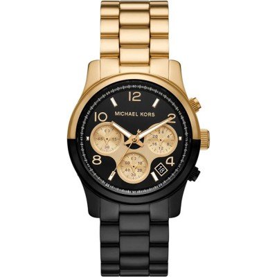 Michael Kors Runway Gold & Black Tone Watch MK7328