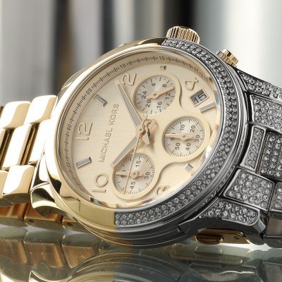 Michael Kors Runway Pavé Two-Tone Watch MK7329