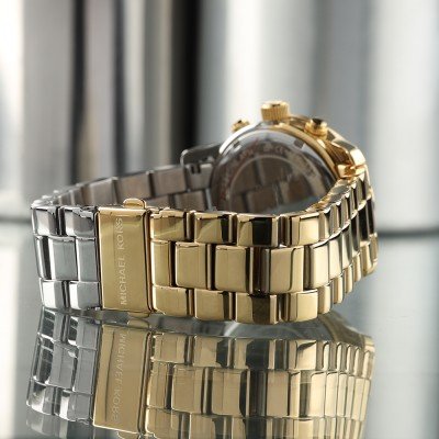 Michael Kors Runway Pavé Two-Tone Watch MK7329