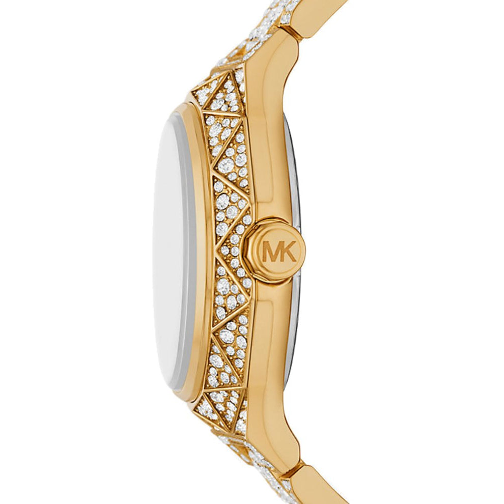 Michael Kors Oversized Raquel Pavé Gold-Tone Women's Watch - MK7398