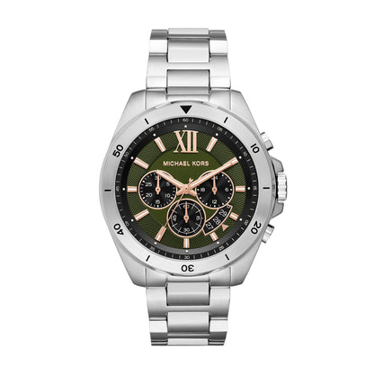 Michael Kors Oversized Brecken Silver-Tone Men's Watch - MK8984