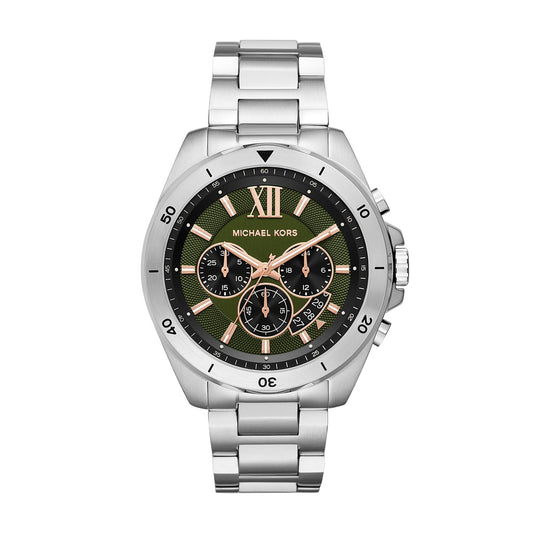 Michael Kors Oversized Brecken Silver-Tone Men's Watch - MK8984