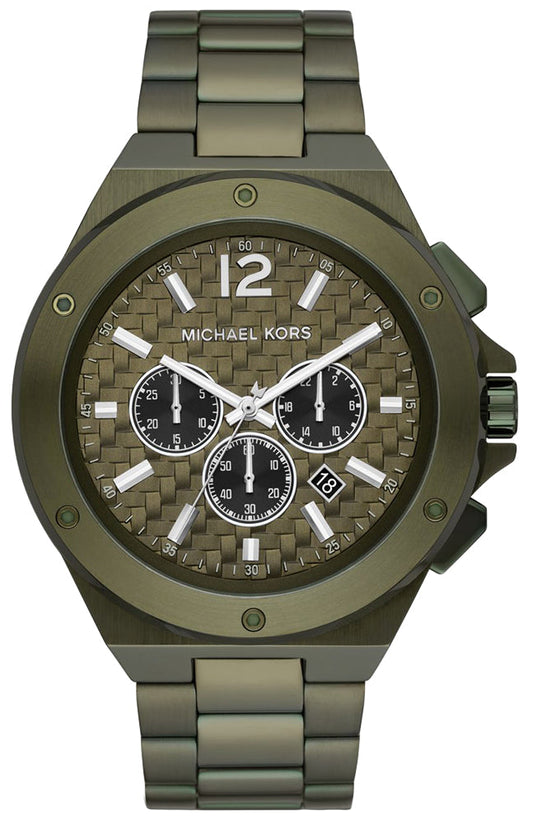 Michael Kors Lennox Chronograph Olive Green Men's Watch - MK9103