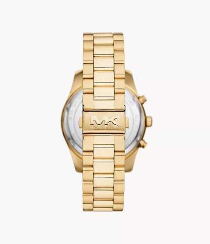 Michael Kors Oversized Lexington Blue Dial Multifunction Gold Men's Watch - MK9153
