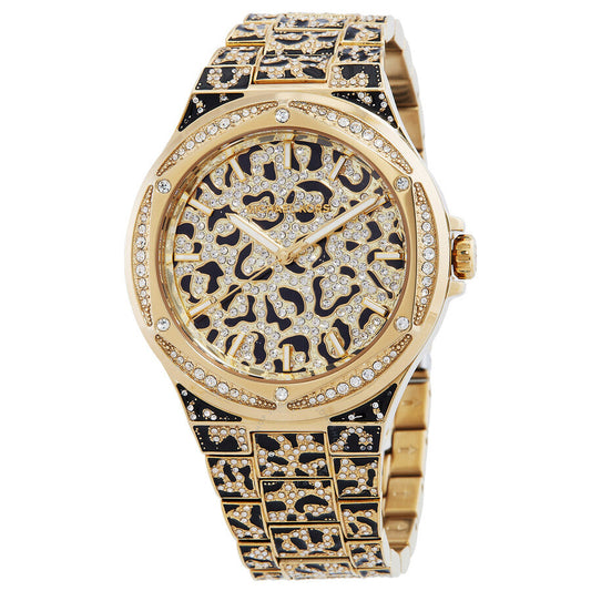 Michael Kors Oversized Lennox Animal Pave Quartz Watch MK7284