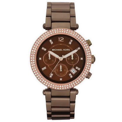 Michael Kors Parker Chronograph Chocolate Ladies Watch MK5578