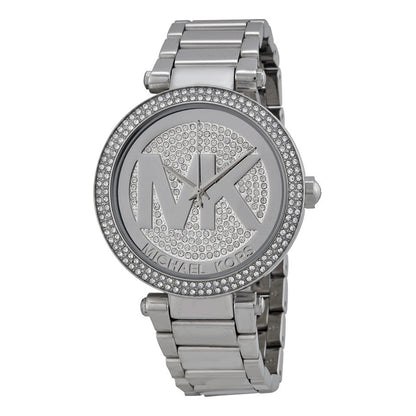 Michael Kors Parker Crystal Pave Dial Silver-Tone Women's Watch - MK5925