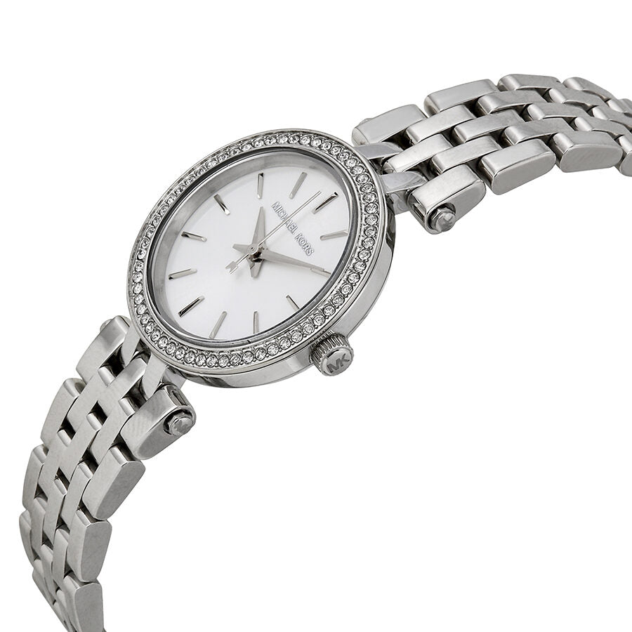 Michael Kors Petite Darci White Dial Silver Women's Watch - MK3294