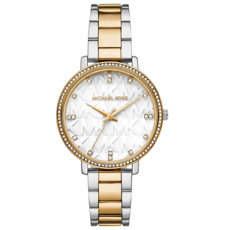 Michael Kors Pyper Quartz Crystal White Dial Ladies Watch MK4595