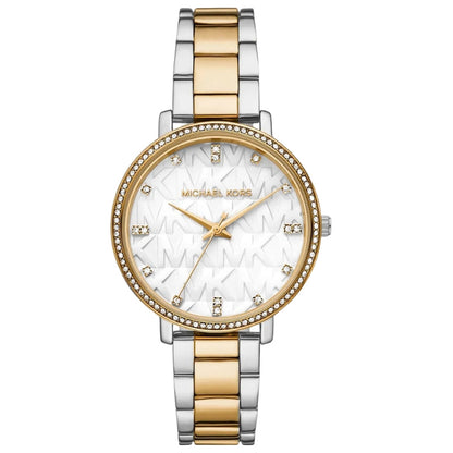Michael Kors Pyper Quartz Crystal White Dial Ladies Watch MK4595