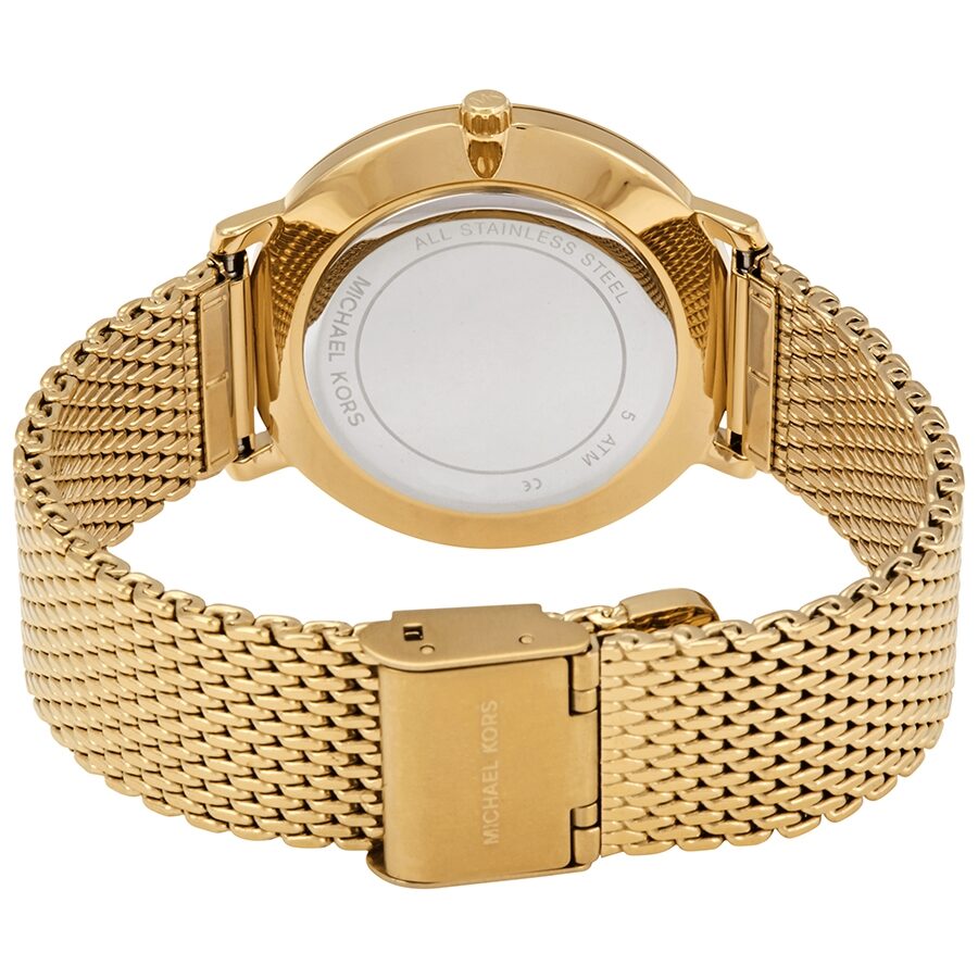Michael Kors Pyper Quartz Crystal Gold Dial Ladies Watch MK4339