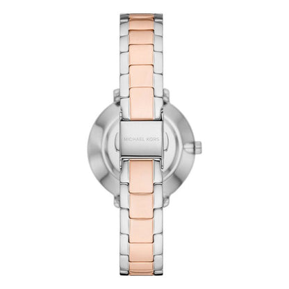Michael Kors Pyper Quartz Mother of Pearl White Dial Two Tone Steel Strap Watch For Women - MK1066