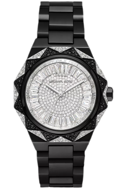 Michael Kors Oversized Raquel Pavé Black-Tone Watch - MK4692