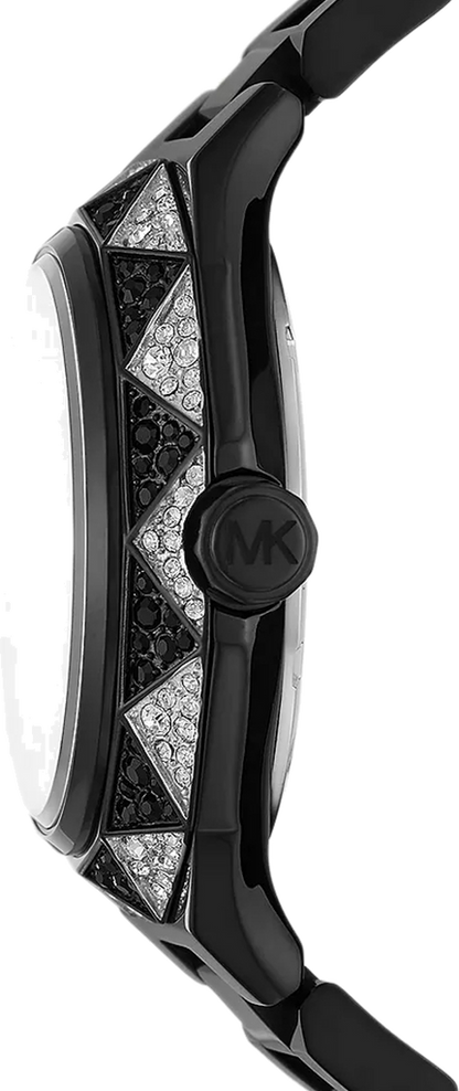 Michael Kors Oversized Raquel Pavé Black-Tone Watch - MK4692