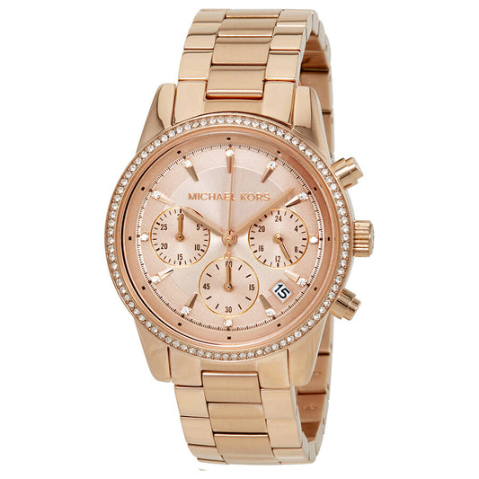 Michael Kors Ritz Rose Dial Ladies Watch MK6357