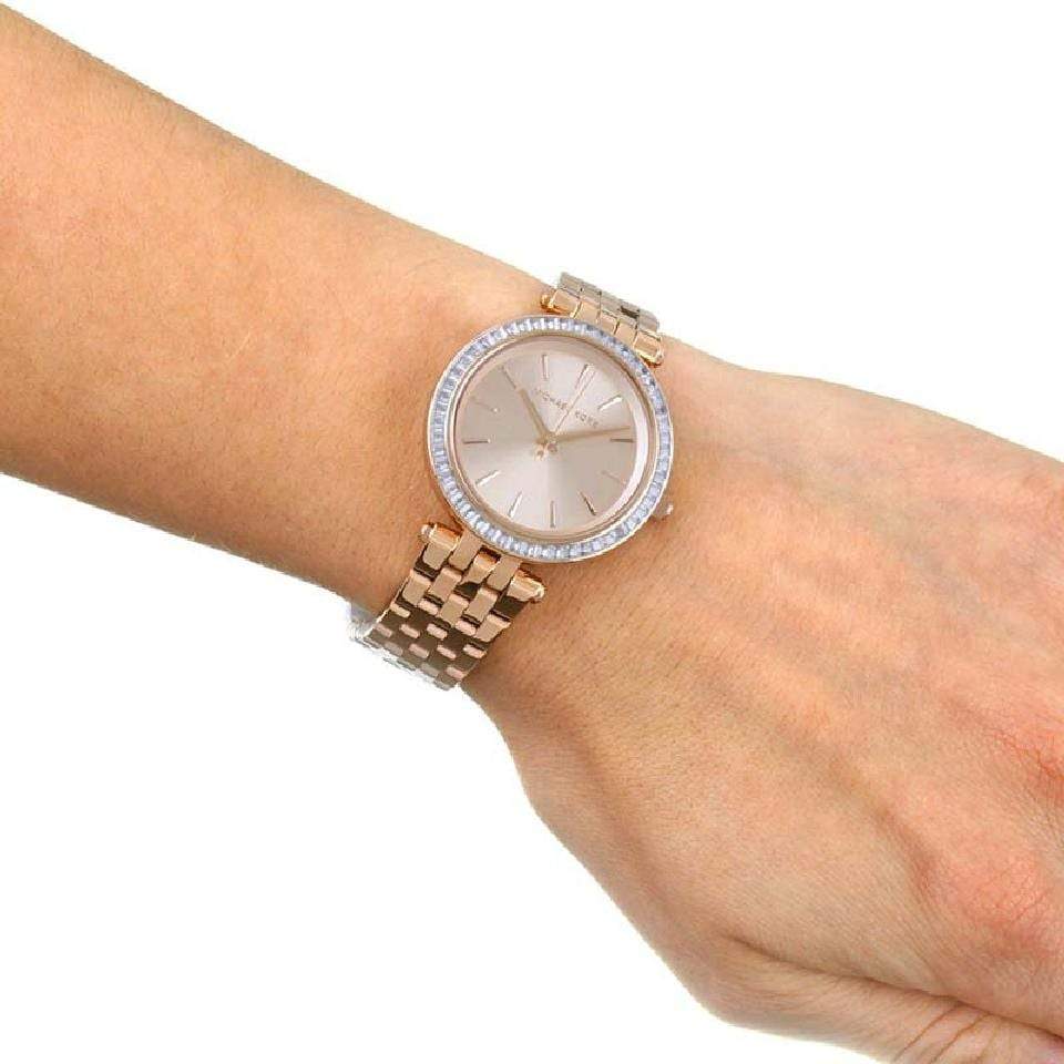 Michael Kors Petite Darci Rose Gold Ladies Diamond Watch MK3366