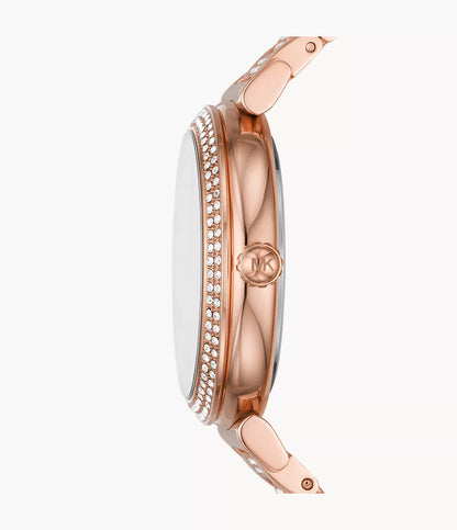 Michael Kors Abbey Three-Hand Rose Gold-Tone Watch - MK4617