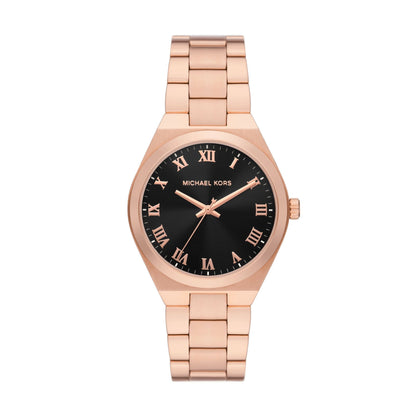 Michael Kors Lennox Three-Hand Rose Gold-Tone Women's Watch - MK7392