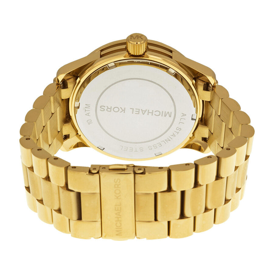 Michael Kors Runway Gold Dial Crystal Ladies Watch MK5706