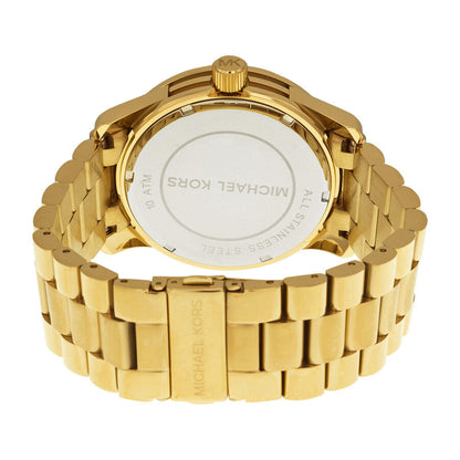 Michael Kors Runway Gold Dial Crystal Ladies Watch MK5706