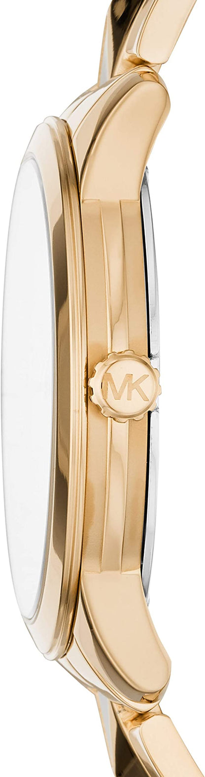 Michael Kors Runway Mercer  White Dial Gold Women's Watch - MK6689