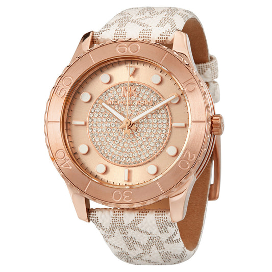 Michael Kors Runway Quartz Rose Dial Ladies Watch MK6980