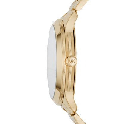 Michael Kors Runway Black Dial Gold Women's Watch - MK6682
