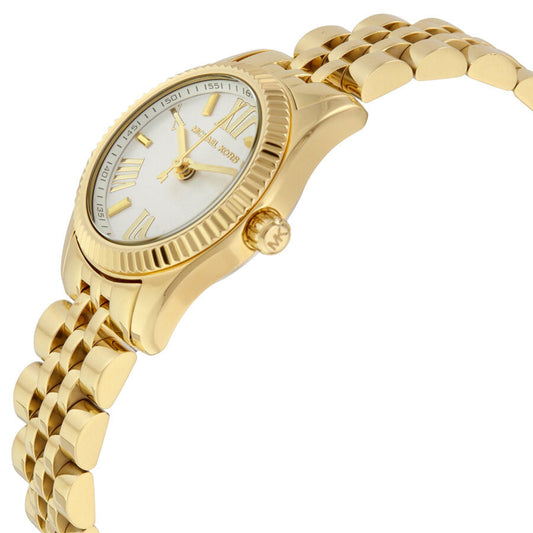 Michael Kors Silver Dial Gold-tone Stainless Steel Ladies Watch MK3229