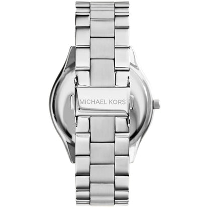 Michael Kors Slim Runway Silver-Tone and Turquoise Women's Watch - MK3292