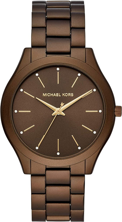 Michael Kors Slim Runway Brown Unisex Watch MK4508