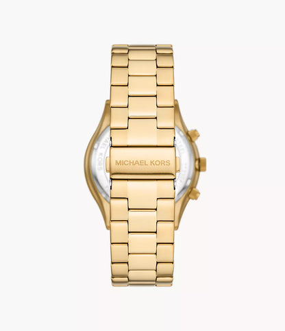 Michael Kors Slim Runway Chronograph Gold-Tone Men's Watch - MK1076