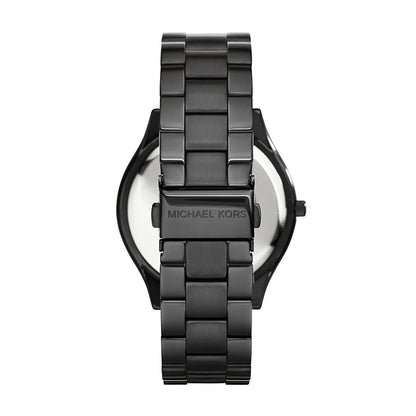Michael Kors Slim Runway Black Ion-plated Unisex Watch MK3221