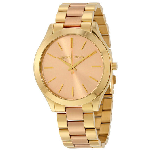 Michael Kors Slim Runway Pink Dial Ladies Watch MK3493