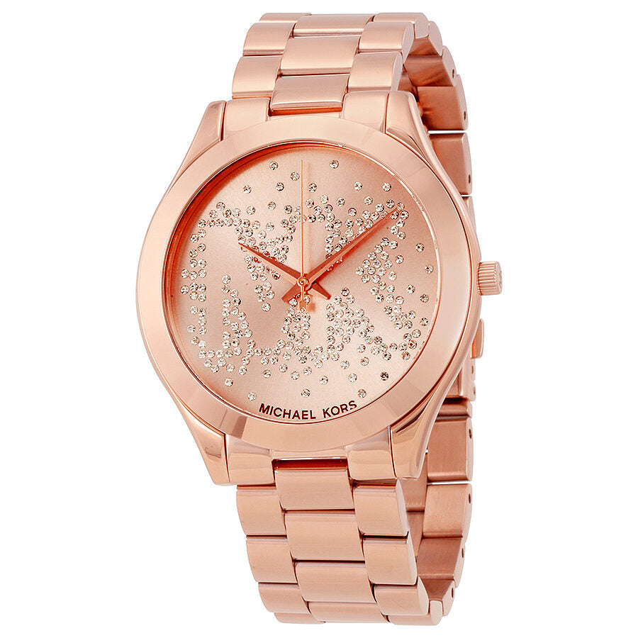 Michael Kors Slim Runway Rose Gold Tone Dial Ladies Watch MK3591