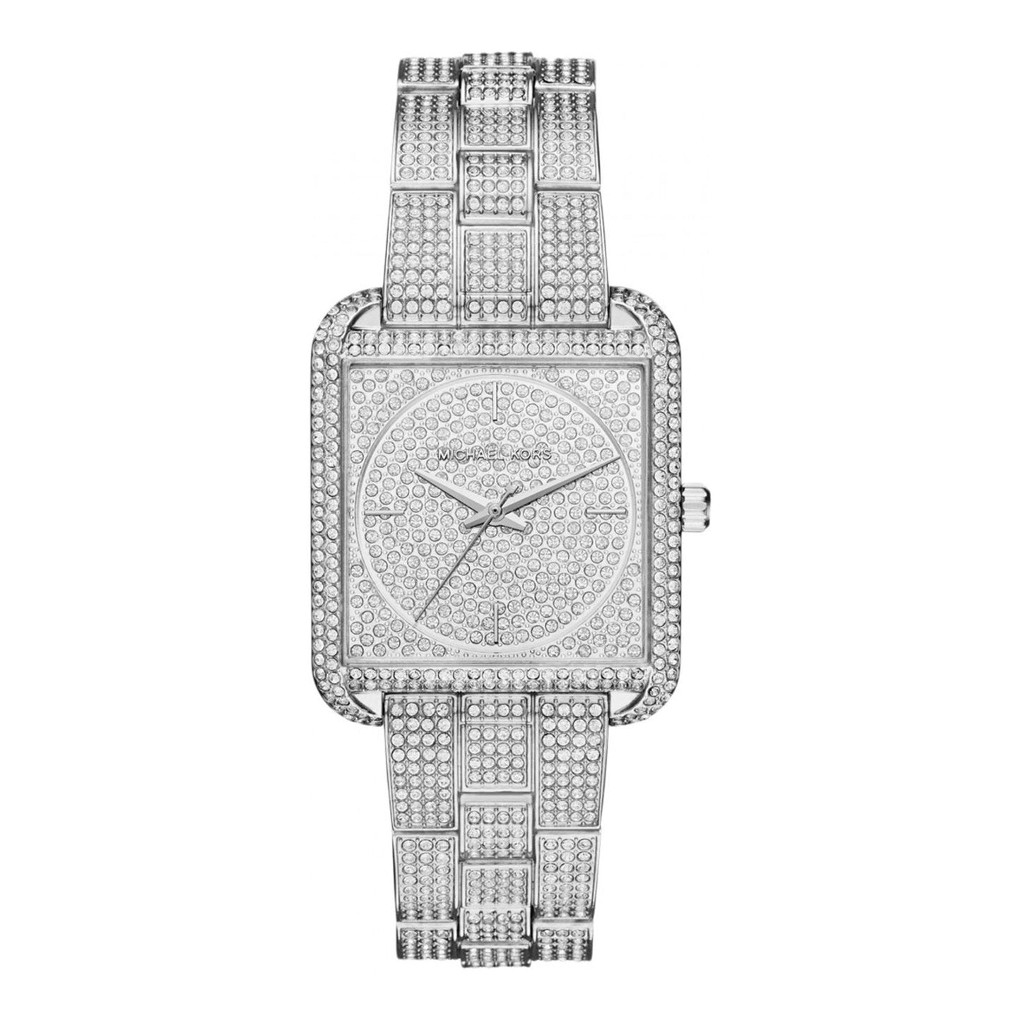 Michael Kors Square Lake Pave Silver Women's Watch - MK3662