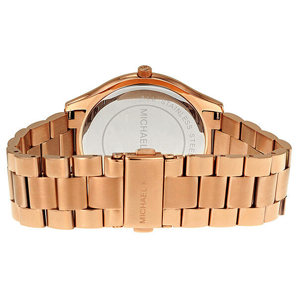 Michael Kors Slim Runway Rose Gold Dial Ladies Watch MK3181