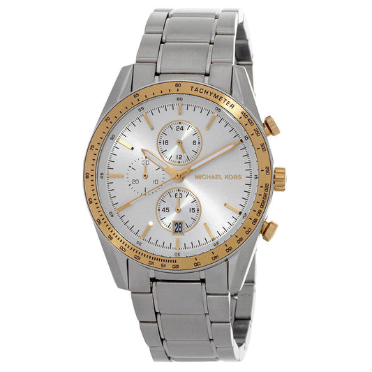 Michael Kors Warren Chronograph Quartz Silver-Tone Men's Watch - MK9112