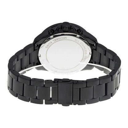 Michael Kors Wren Chronograph Crystal Pave Dial Black Ion-plated Women's Watch - MK5961